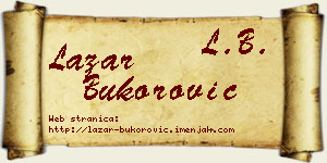 Lazar Bukorović vizit kartica